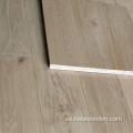 Piso de madera de ingeniería de roble blanco de color gris